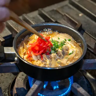 牛すじの玉子とじ
